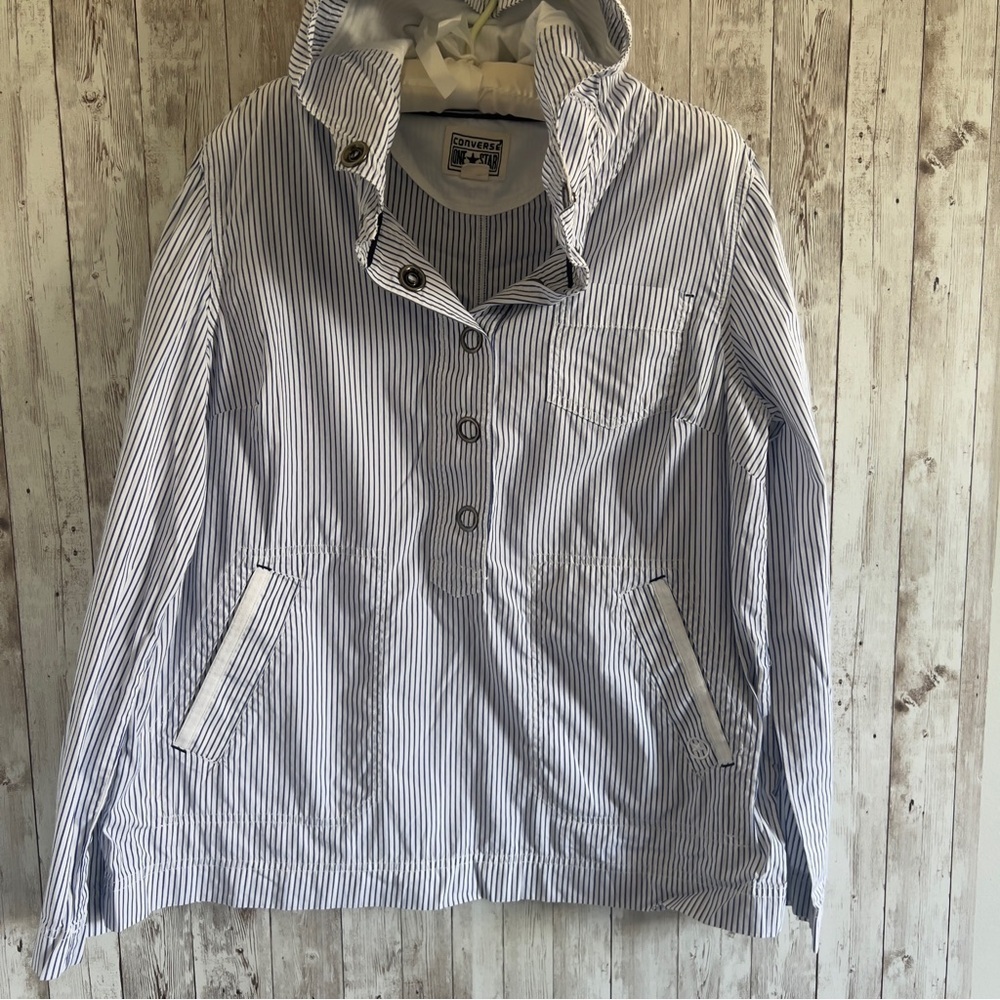 Converse Striped Hooded Jacket Pullover
